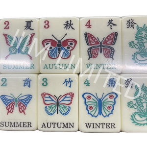 30 mm Melamine American Mahjong Set 160 Tiles Singapore Malaysia Chinese Travel Game Custom