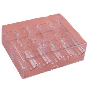 High Quality 100 Acrylic Poker Chip Tray/Box Transparent Chips Box without cover