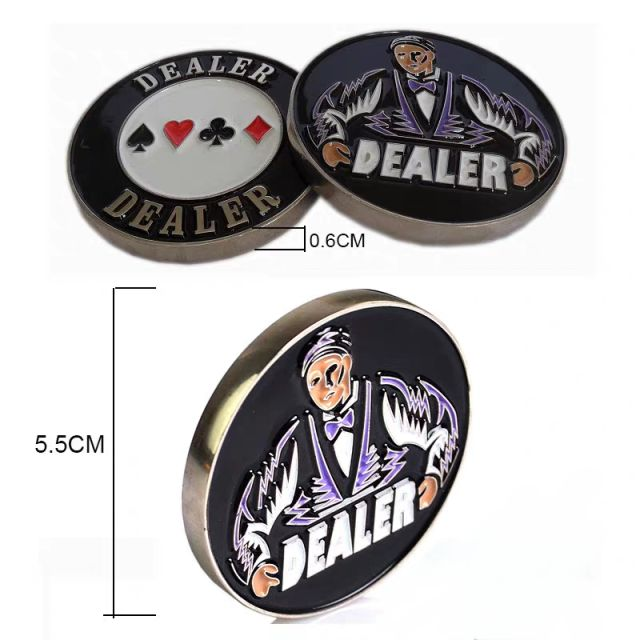 Casino acrylic poker dealer button All in button