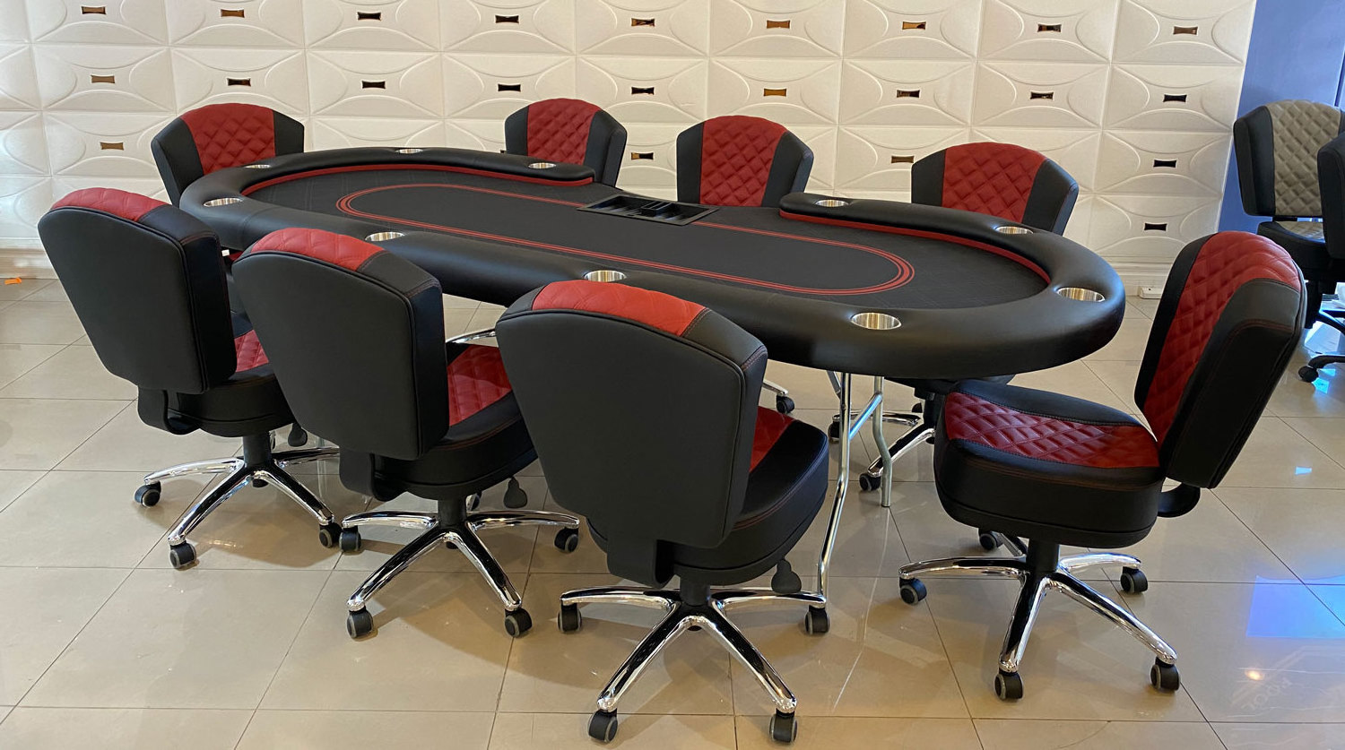 Poker Table Foldable Gambling Poker Tables Folding Metal Legs Casino Game Professional Table Custom