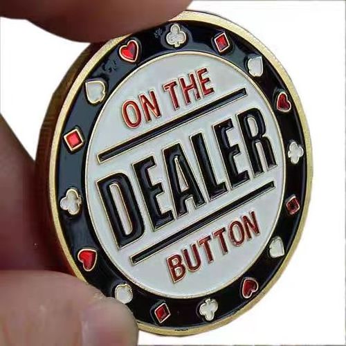 Casino acrylic poker dealer button All in button