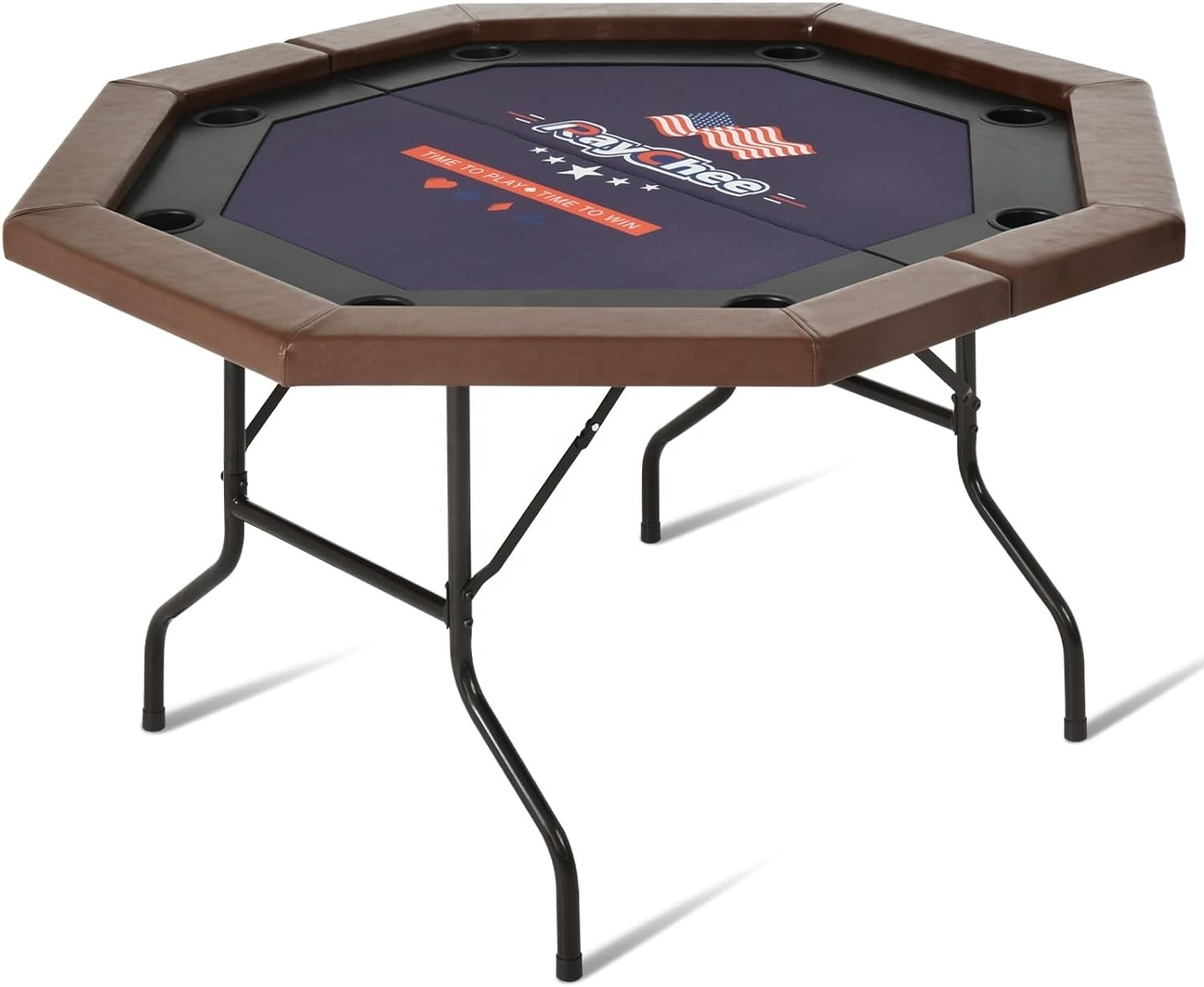 Custom Texas Hold 'Em Round Neopren-Poker-Matte Table Top Rolling Poker Matts Octagon poker table