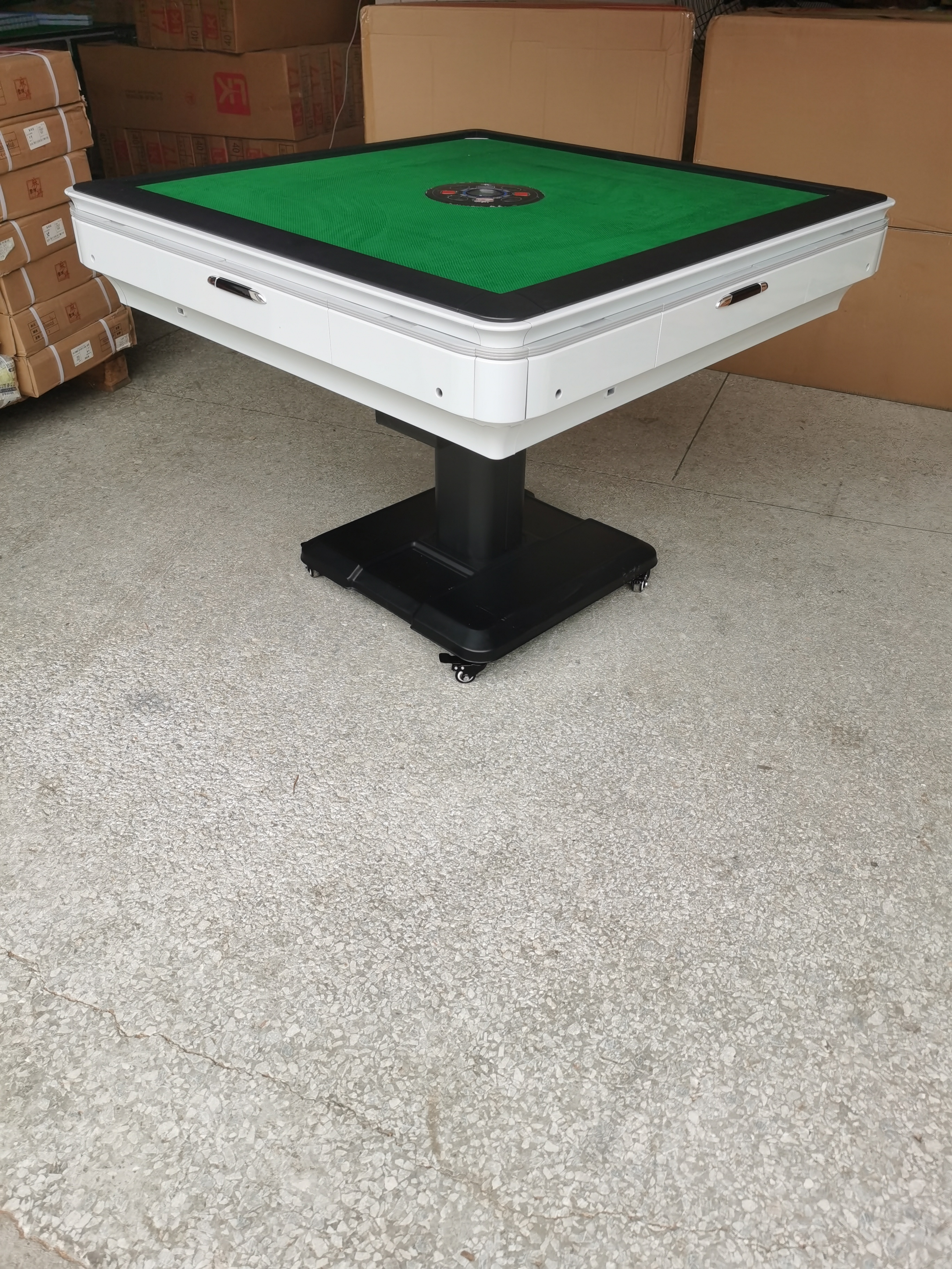 Automatic Mahjong Table Foldable Electric Shuffle Mahjong Machine Dining Table Folding Leg