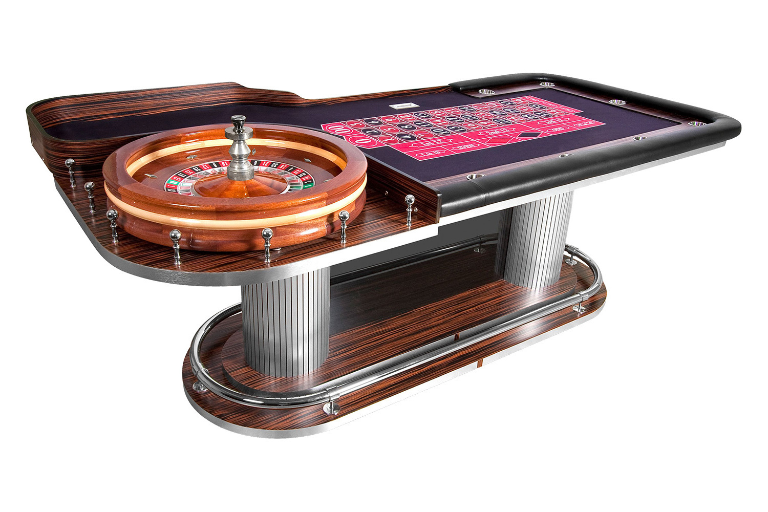 Deluxe Wooden Roulette Wheel table custom elegant Roulette Wheel table casino roulette table