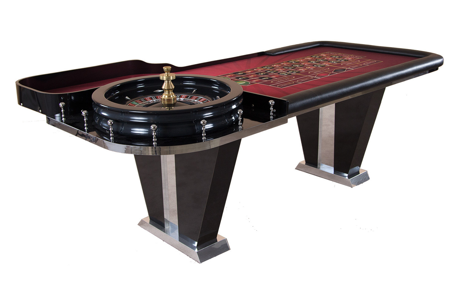 Deluxe Wooden Roulette Wheel table custom elegant Roulette Wheel table casino roulette table