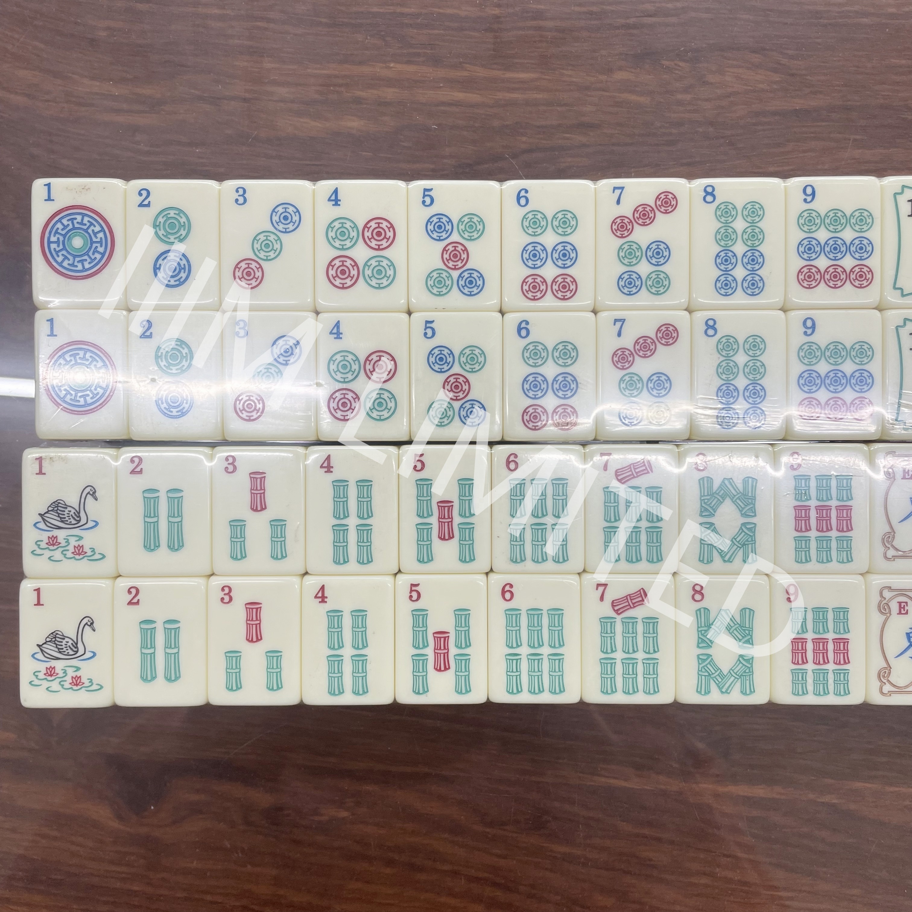 30 mm Melamine American Mahjong Set 160 Tiles Singapore Malaysia Chinese Travel Game Custom