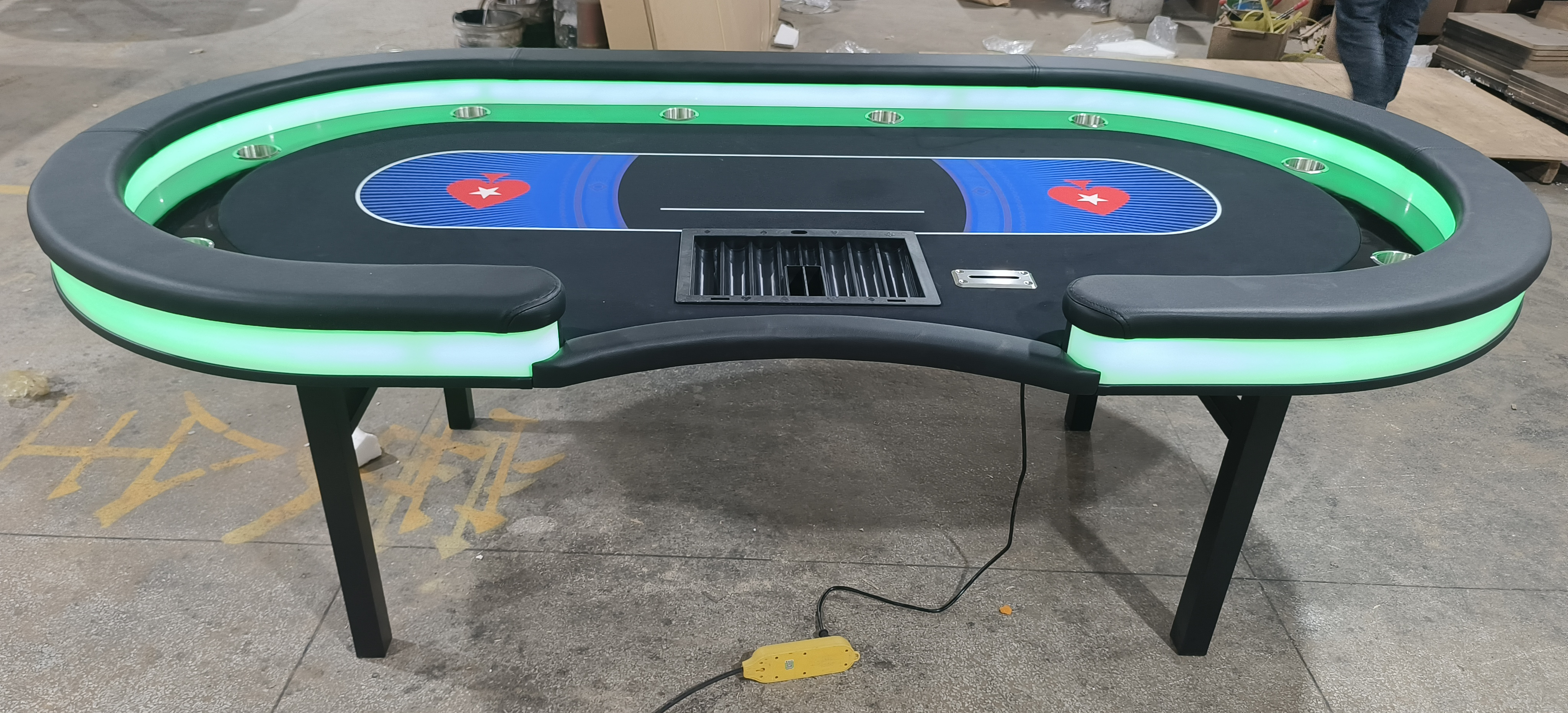 Poker Table Foldable Gambling Poker Tables Folding Metal Legs Casino Game Professional Table Custom