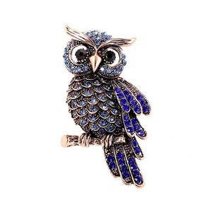 2023 New Pattern charming retro chic owl shape brooch clothing accessories For gift Party Wedding Brooches For Women