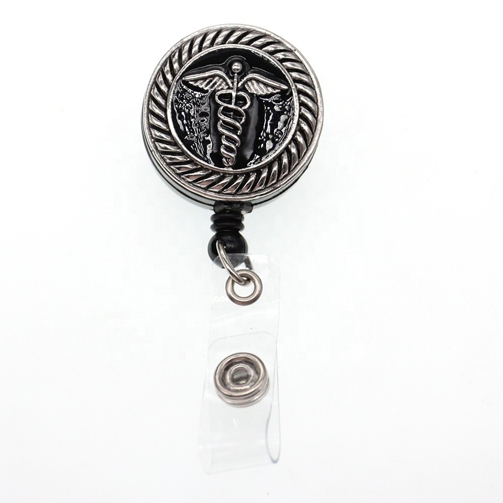 Hot Sale Nurse Retractable ID Badge Reel with Clip for Nurses and Medical Personnel WHO Badge Holder