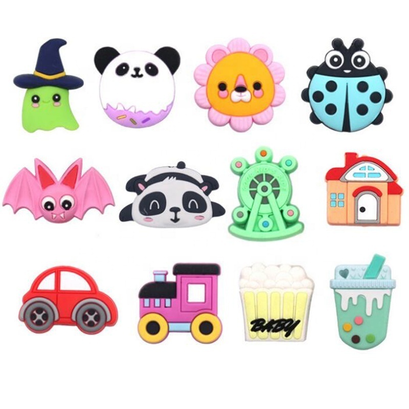 Cartoon Animal Plant Silicone Bead For DIY Necklace Accessories