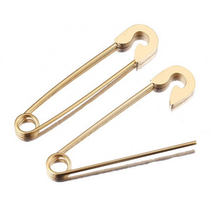 lovely pin for kids big pin 39mm stainless steel gold silver baby pins no loops for child