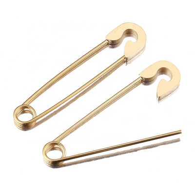 lovely pin for kids big pin 39mm stainless steel gold silver baby pins no loops for child