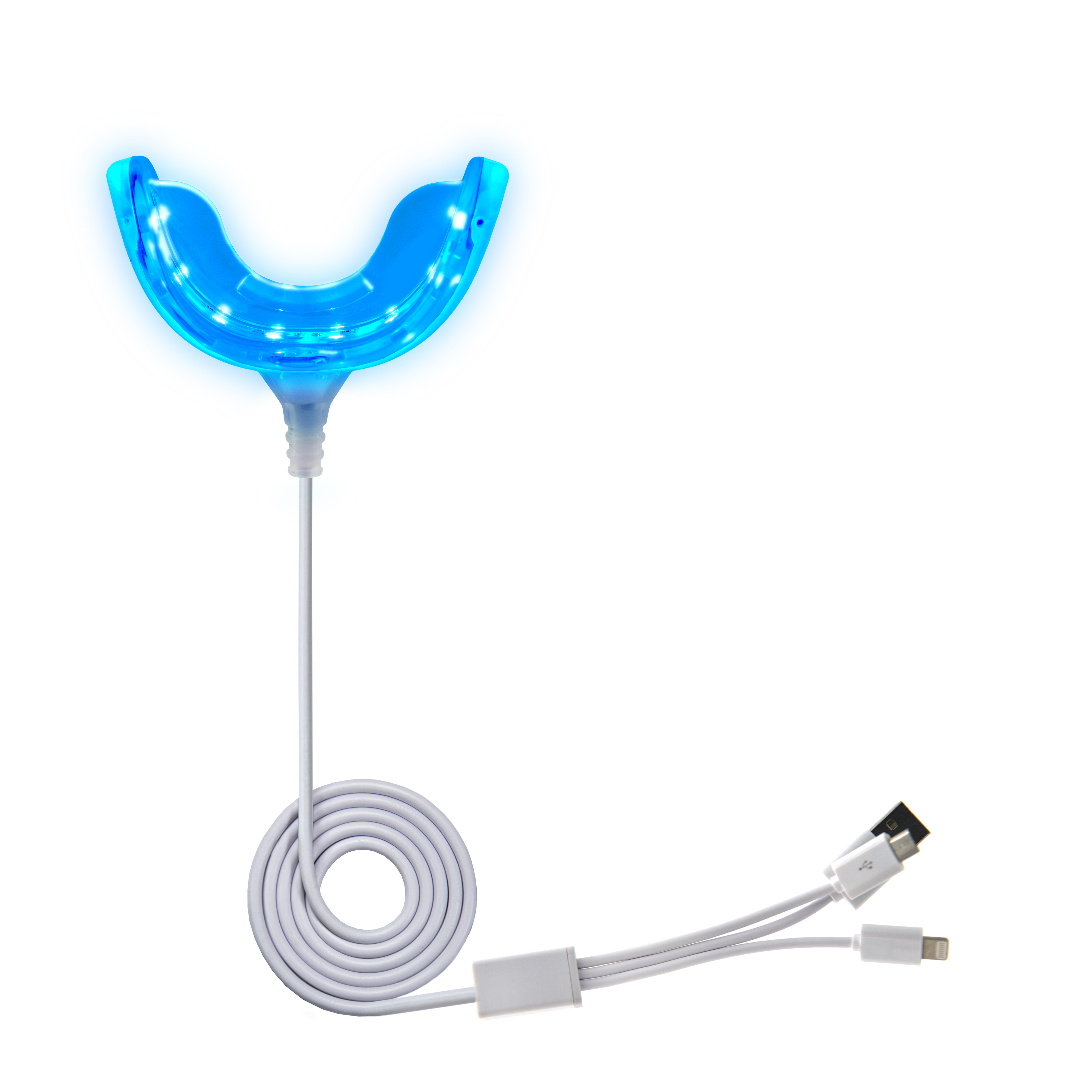 Portable mini wholesale cold blue light plug in phone USB mobile white tooth 16led lamp teeth whitening light