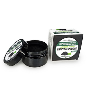 Wholesale 30g Coconut Black Charcoal Powder Mint Flavor Teeth Whitening Powder