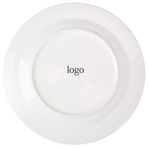 Bulk White Cheap Ceramic Ware Round Plate China Porcelain Hotel Dinner Plates