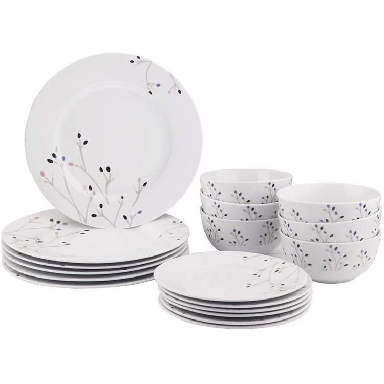 Stock pakistan luxury fine bone china ceramic dinner set white and gold for wedding customized