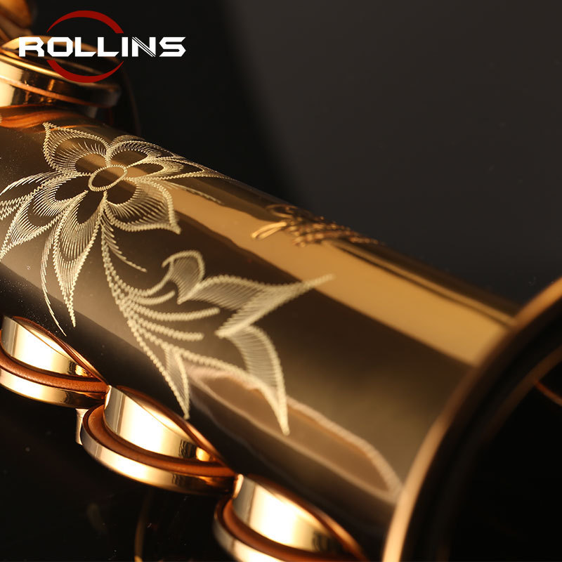 Saxophone High Grade Straight Phosphor Copper Body Gold Lacquer Keys Soprano Saxophone RSS-9901