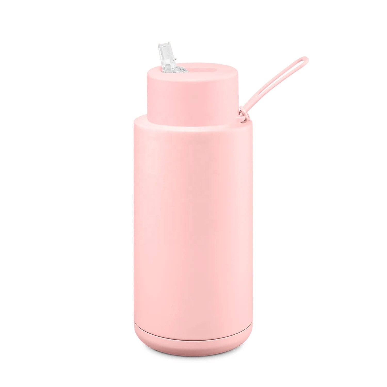 New Stainless Steel Water Bottle 1 Liter Thermos Vacuum Flask With Straw