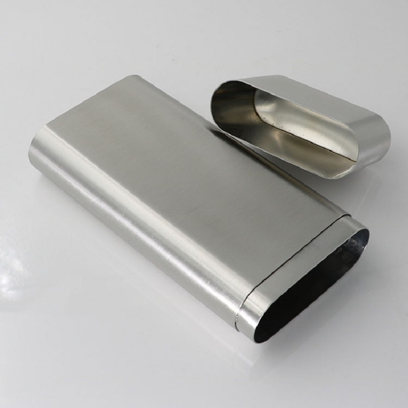 Stainless Steel Hip Flask Liquor Alcohol Bottle Holder with Cigar Case