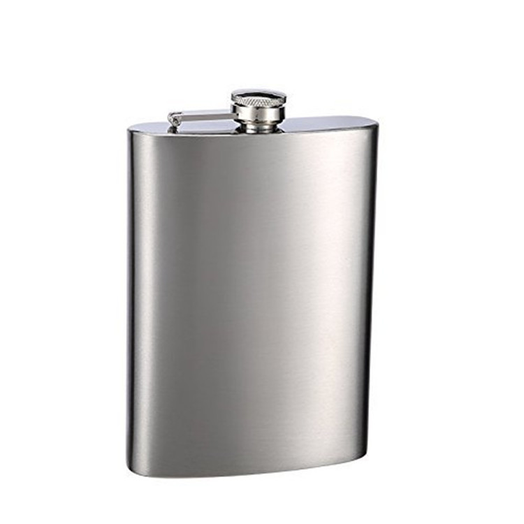 Drinking Alcohol Party Men and Women Stainless Steel Hip Flask Black Matte Drinking Flasks Liquor Flask with Funnels