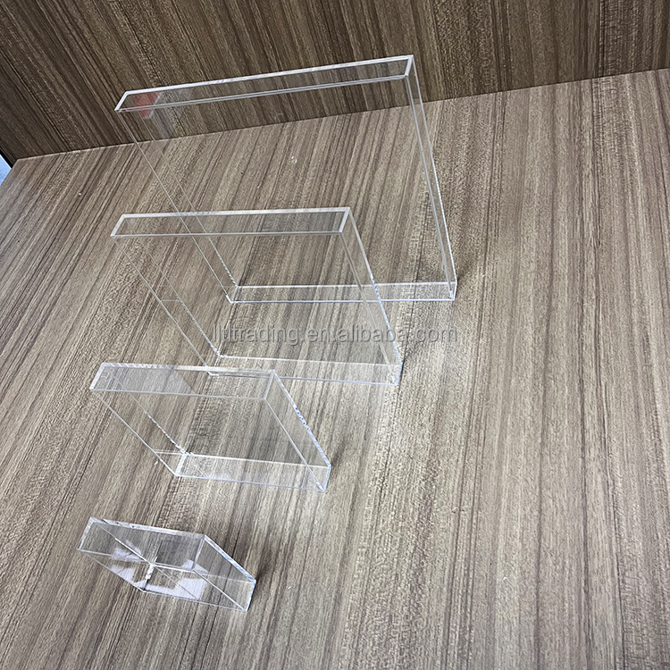 Acryl water flat tray plexiglass PMMA perpex wholesale transparent acrylic tray luxury 4x6 flat acrylic trays bulk cheap