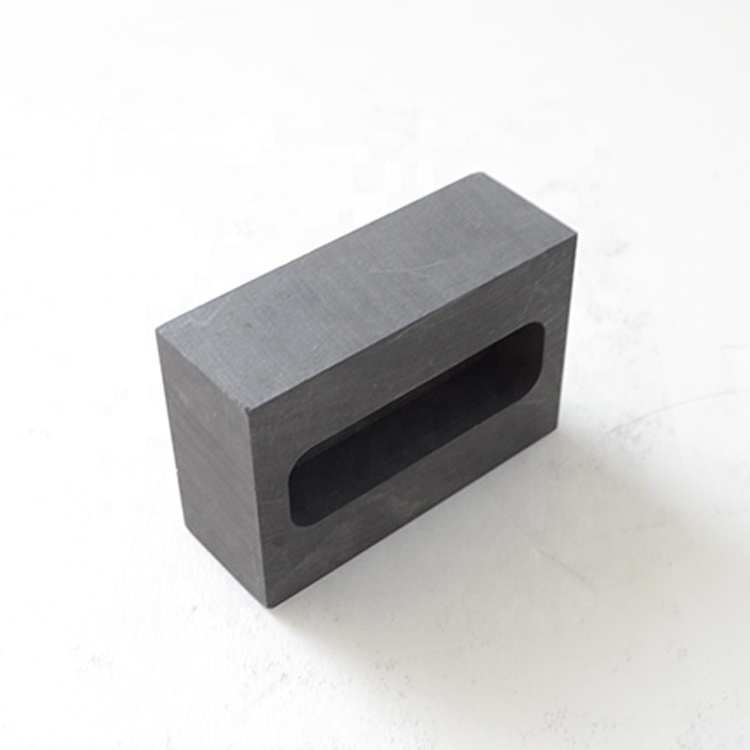 High pure square graphite curcible graphite mold for gold silver ingot casting brick bar