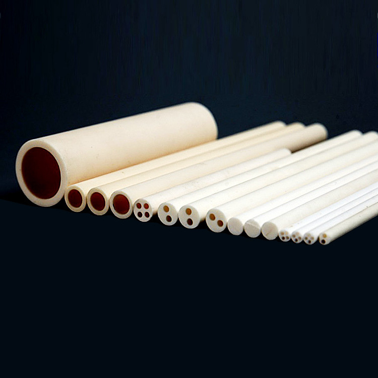 High temperature wear resistance 95% 99% alumina ceramic cnc machinery tube