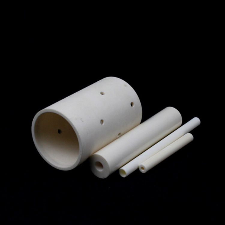 High temperature wear resistance 95% 99% alumina ceramic cnc machinery tube