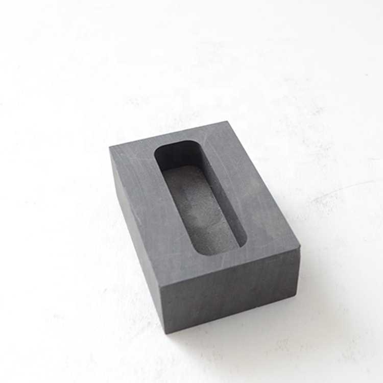 High pure square graphite curcible graphite mold for gold silver ingot casting brick bar