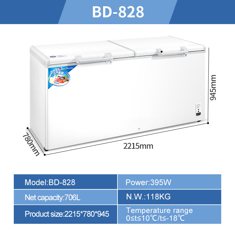 High Quality Freezer Chest Big Deep Freezer for Commercial Supermarket Freezer Chest