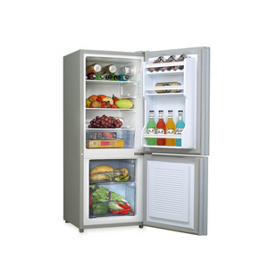 108L manufacturers home appliance electronic refrigerators double door fridge freezer