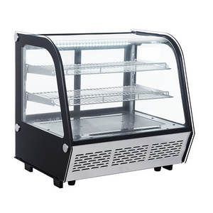 120 Liter Bakery Display Racks  Cooler Cake Refrigerator  Showcase  Commercial Potable Counter tops Refrigerator Home Fridge