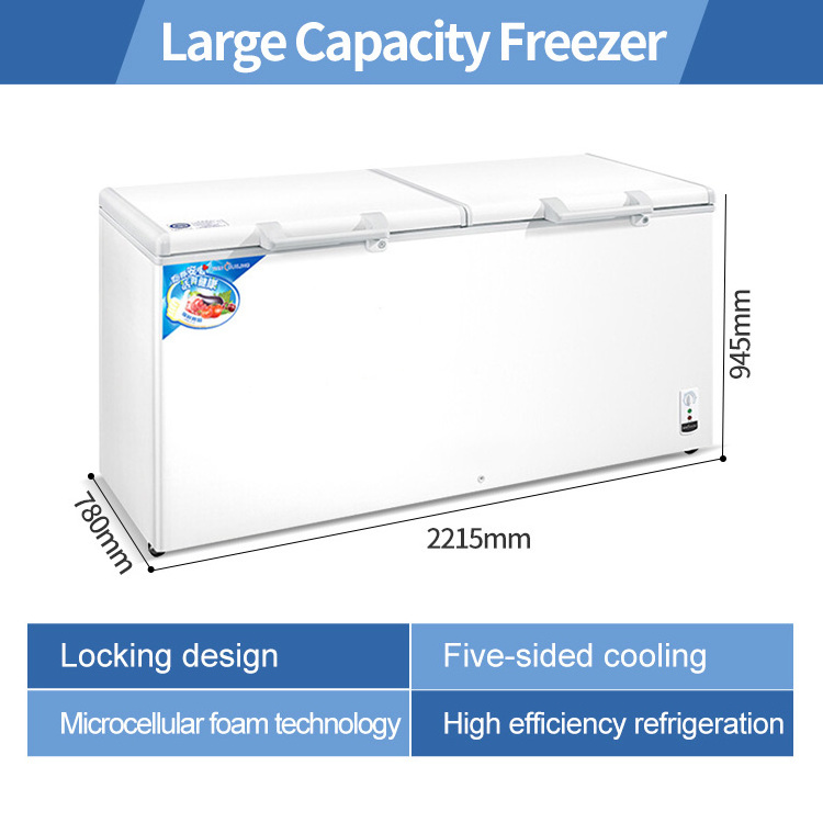 High Quality Freezer Chest Big Deep Freezer for Commercial Supermarket Freezer Chest