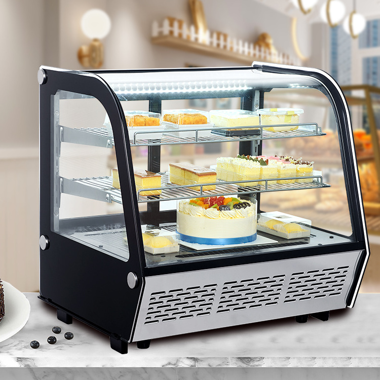 120 Liter Bakery Display Racks  Cooler Cake Refrigerator  Showcase  Commercial Potable Counter tops Refrigerator Home Fridge