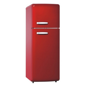 213L Retro Style Red Top Freezer Double Door Home Refrigerator Red Color Fashion Fridge BCD-213FG