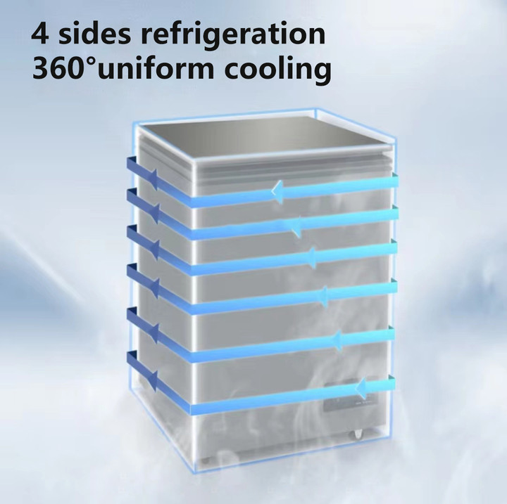 Ultra low temperature mini deep freezer -30 degree 100L energy saving high quality top open single door upright deep freezer