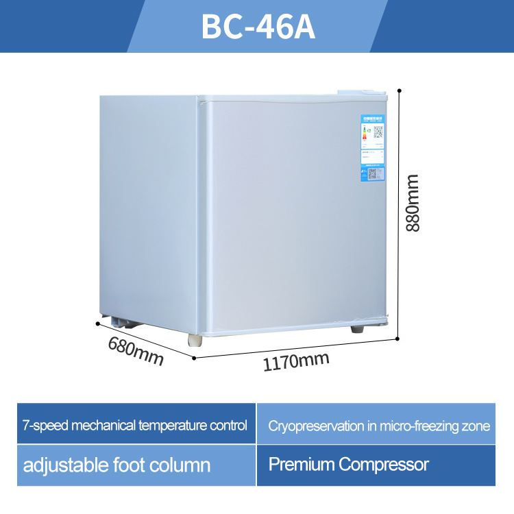 Mini Fridge Cold Drink 50L Table Top Fridge With Mini Freezer