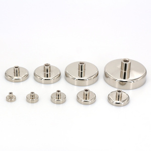 High Quality NdFeB Female Cup Neodymium Pot magnet with strong pulling force internal thread rod