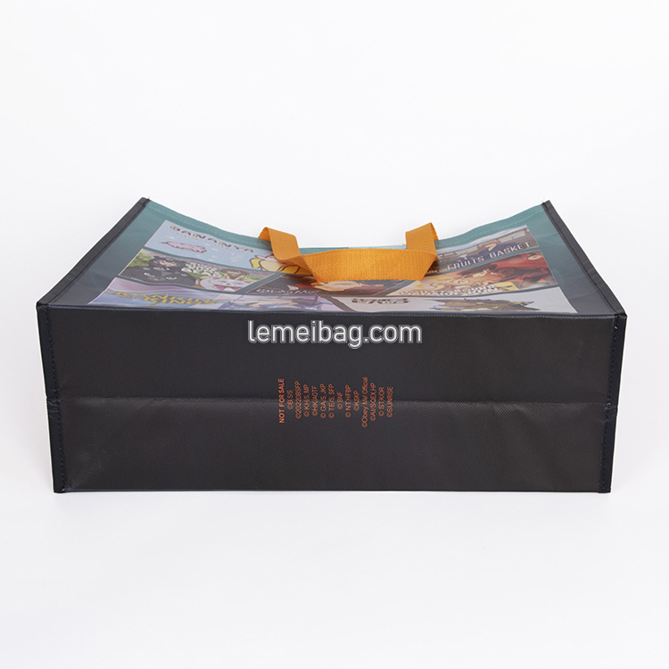 Custom Digital Printing Non-Woven Tote Bag Reusable Pp Matte Laminated Non Woven Shopping Bags