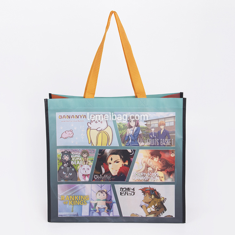 Custom Digital Printing Non-Woven Tote Bag Reusable Pp Matte Laminated Non Woven Shopping Bags