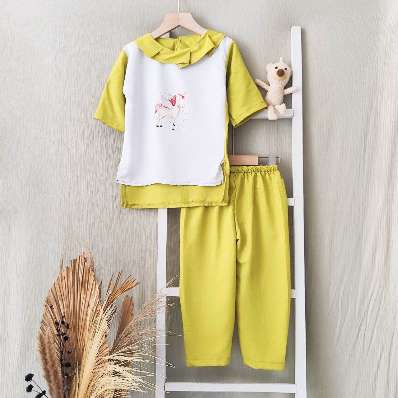 Whole Sale Summer New Style Casual Set For Girls 4-6 Years Korean Style Clothes Top Selling Product