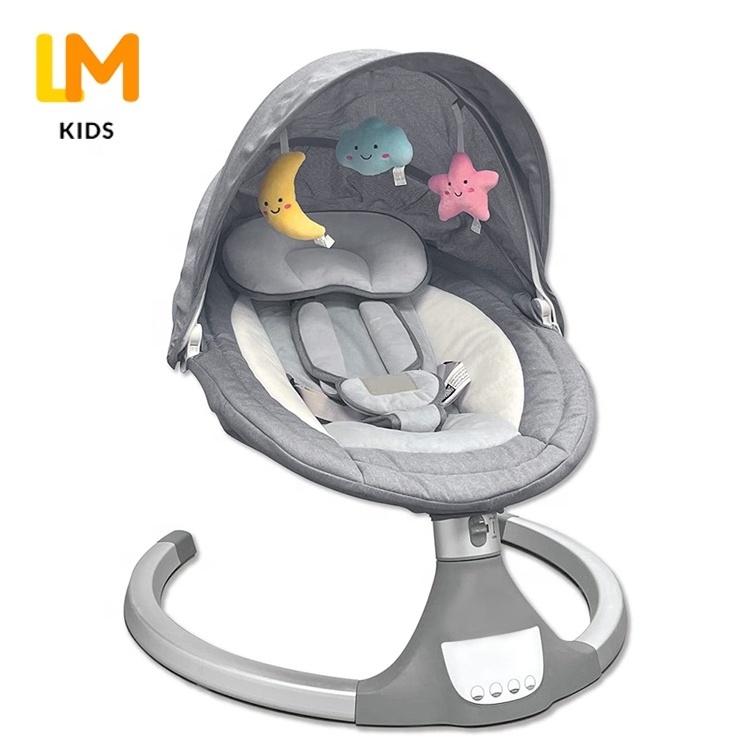 LM KIDS Smart Remote Control Electric Music Newborn Calm Swing Infant Bouncer Cradle Kinderwagen baby swing electric