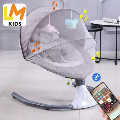 LM KIDS baby swing electric bed baby bouncer, rocking chair electric cradle swing for babies Cradle Bassinets Cot Bed Set