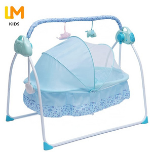 LM KIDS baby swing cradle electric bed baby rocking chair balancelle bebe electric swing mecedora para bebe baby bouncer,