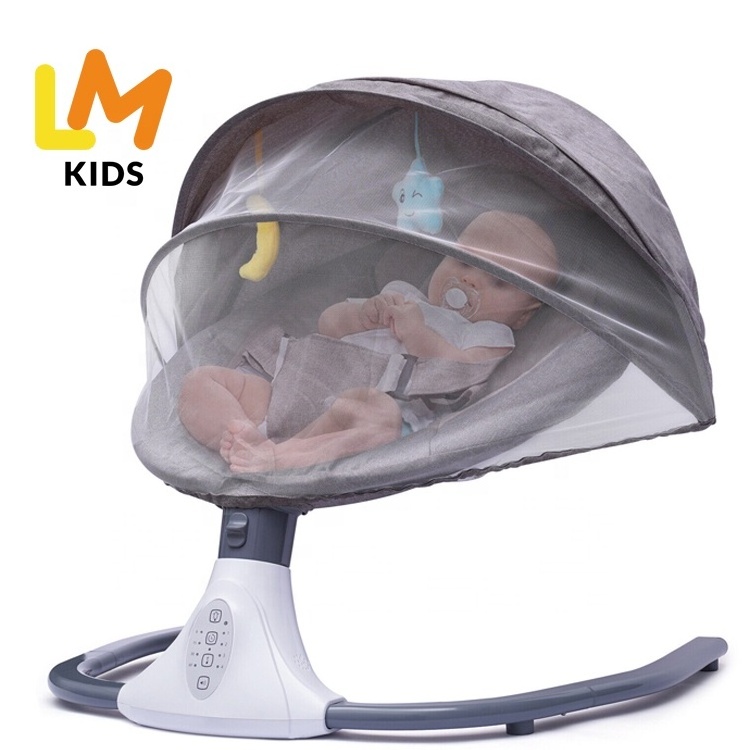 LM KIDS Electric Baby Bouncer Swing Bluetooth Music Infant Newborn Cradle Rocker Chair baby swinger electric swing