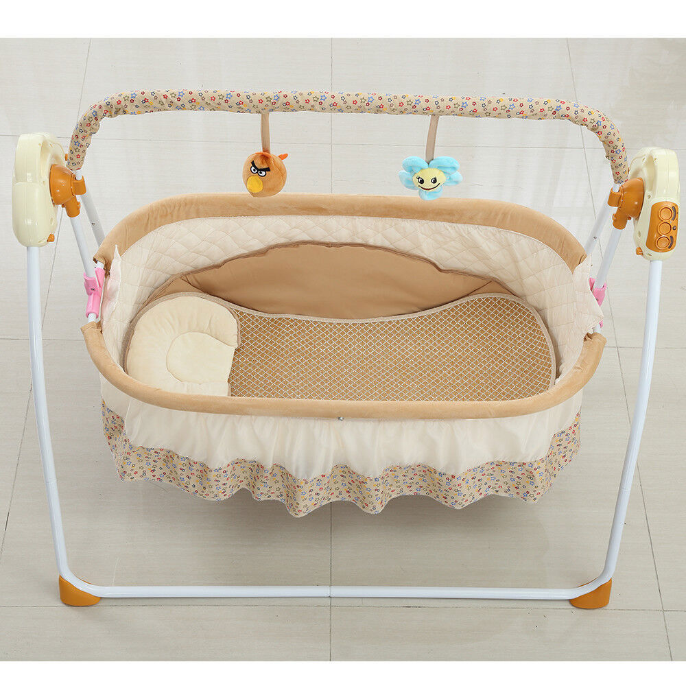 LM KIDS Music Cradle baby swing electric free shipping Swing Sleep Bed baby smart crib Smart Electric Baby Crib