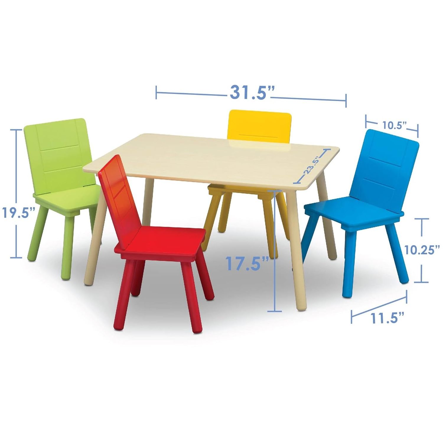 LM KIDS montessori preschool furniture wooden white kids wood wooden table and chair set daycare supplies