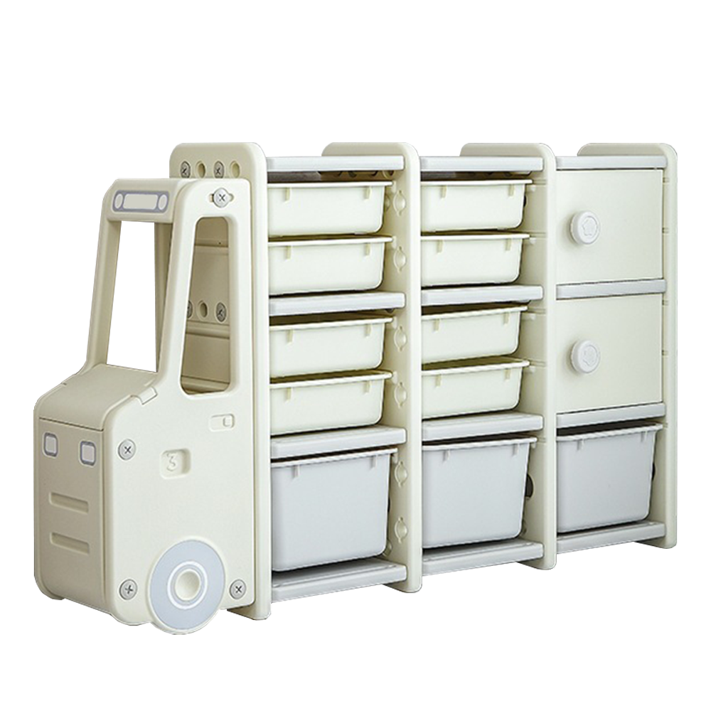 LM KIDS plastic modern design children toy storage car cabinets kids bookshelf baby bookcase