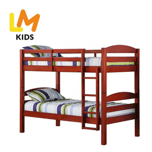 LM KIDS bedroom furniture storage bunk beds for teenagers Twin over Twin  cheap wooden box bed design