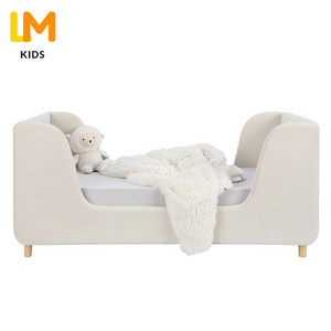 LM KIDS Montessori Kindergarten Daycare Nap Bed Hosting Solid Wood Cot Children Special Stacking Baby Special Bed Single Bed